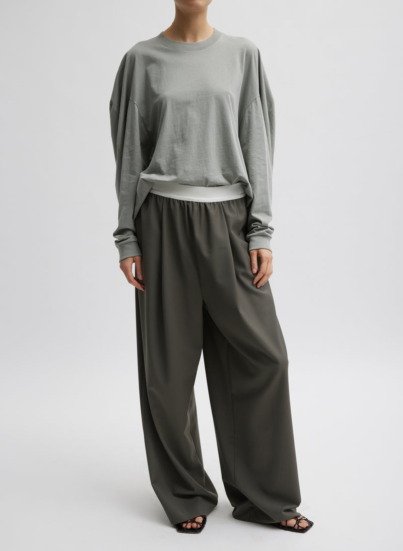 Tropical Wool Marit Pull On Pant – Tibi Official