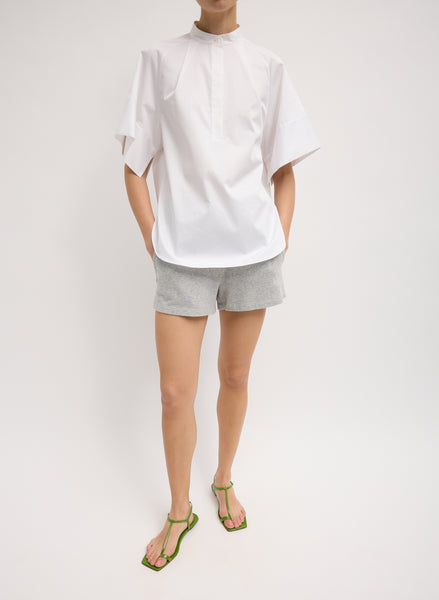 Eco Poplin Raglan Tucked Short Sleeve Shirt – Tibi Official