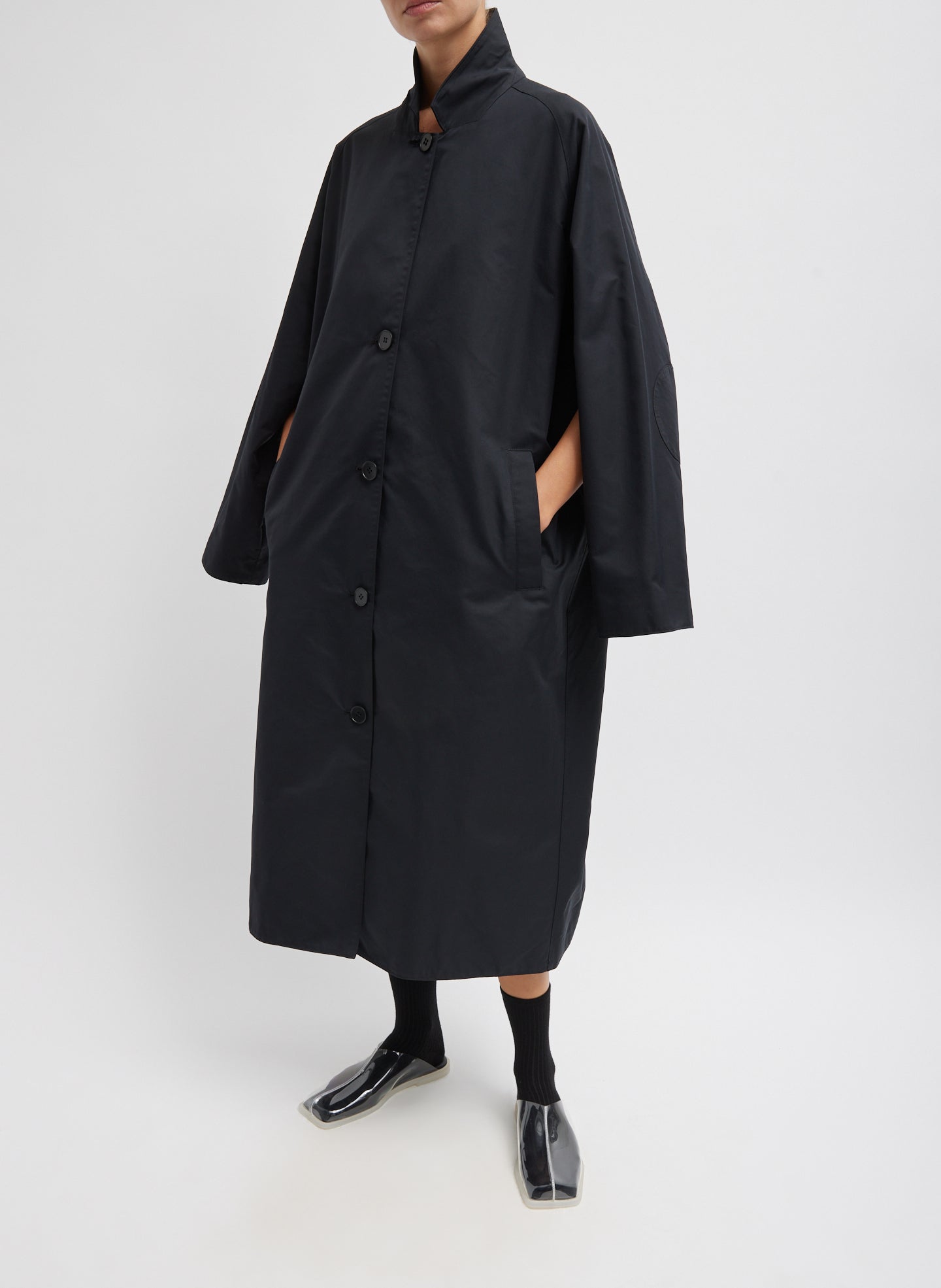 Tech Twill Trench - Black-1