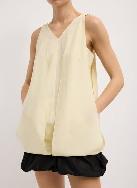 Mohair Wool Tropical Formal Pleated Skirt by Comme des