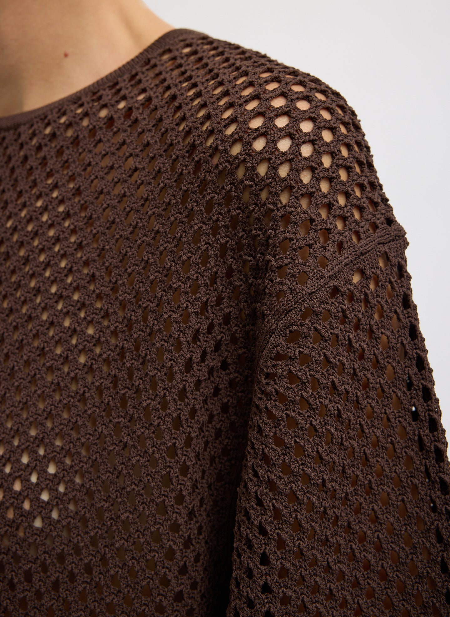 Crochet Netting Oversized Easy T-Shirt – Tibi Official