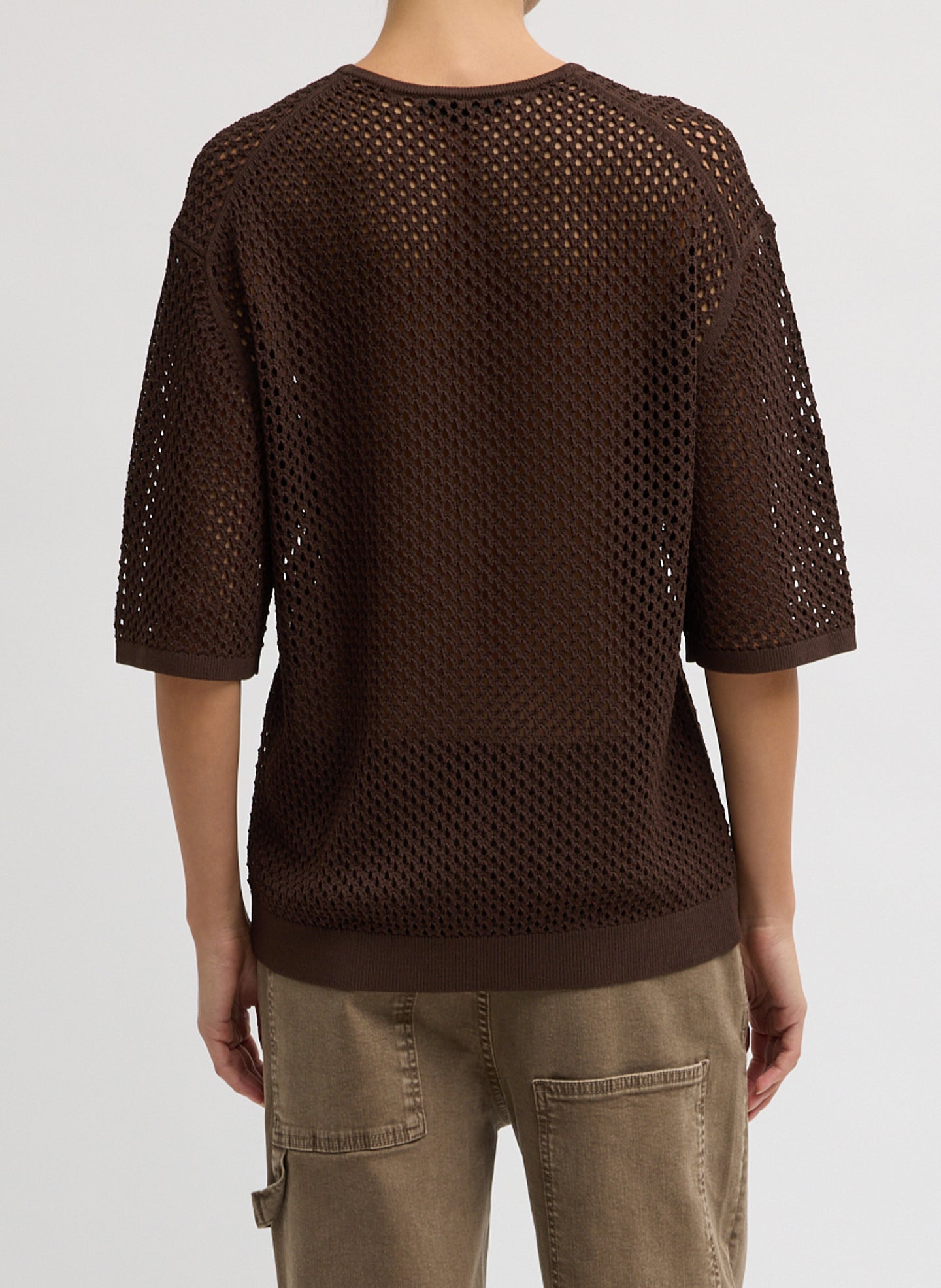 Crochet Netting Oversized Easy T-Shirt – Tibi Official