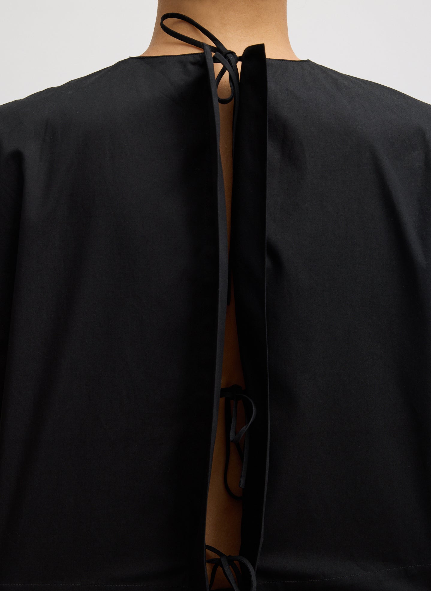 Compact Eco Poplin Cropped Square Top – Tibi Official