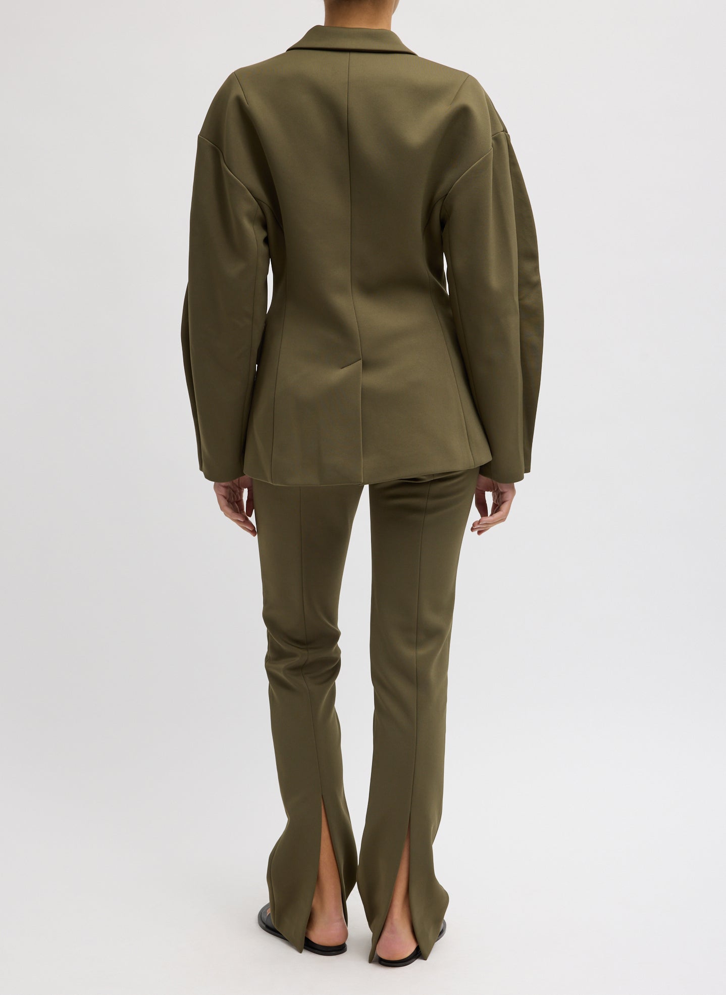 Spring Bonded Twill Sculpted Blazer Nori Green / 14 / S126SB8300