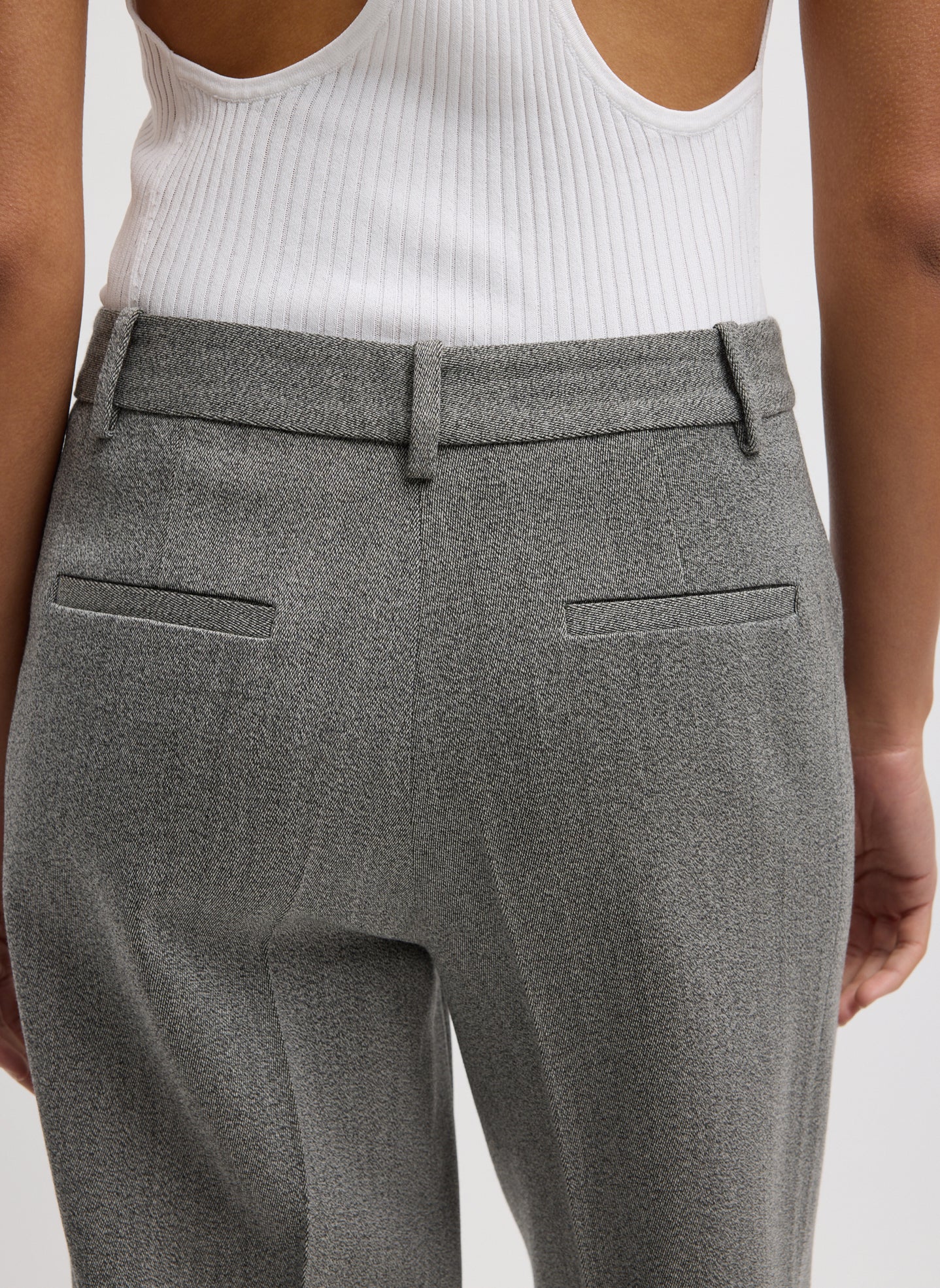 Structured Wool Zip Front Trouser – Tibi Official Structured Wool Zip Front Trouser – Tibi Official