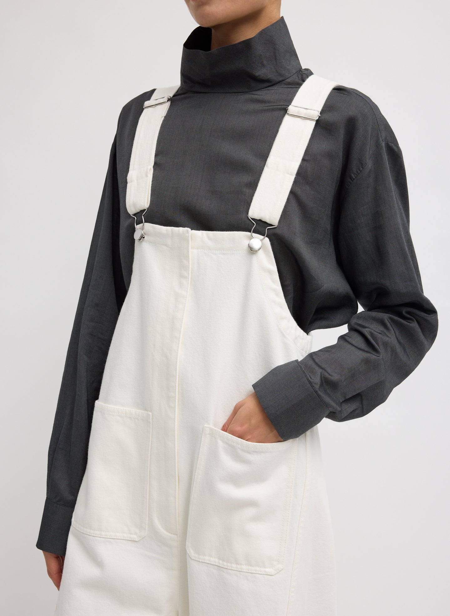 White Denim Jumpsuit – Tibi Official