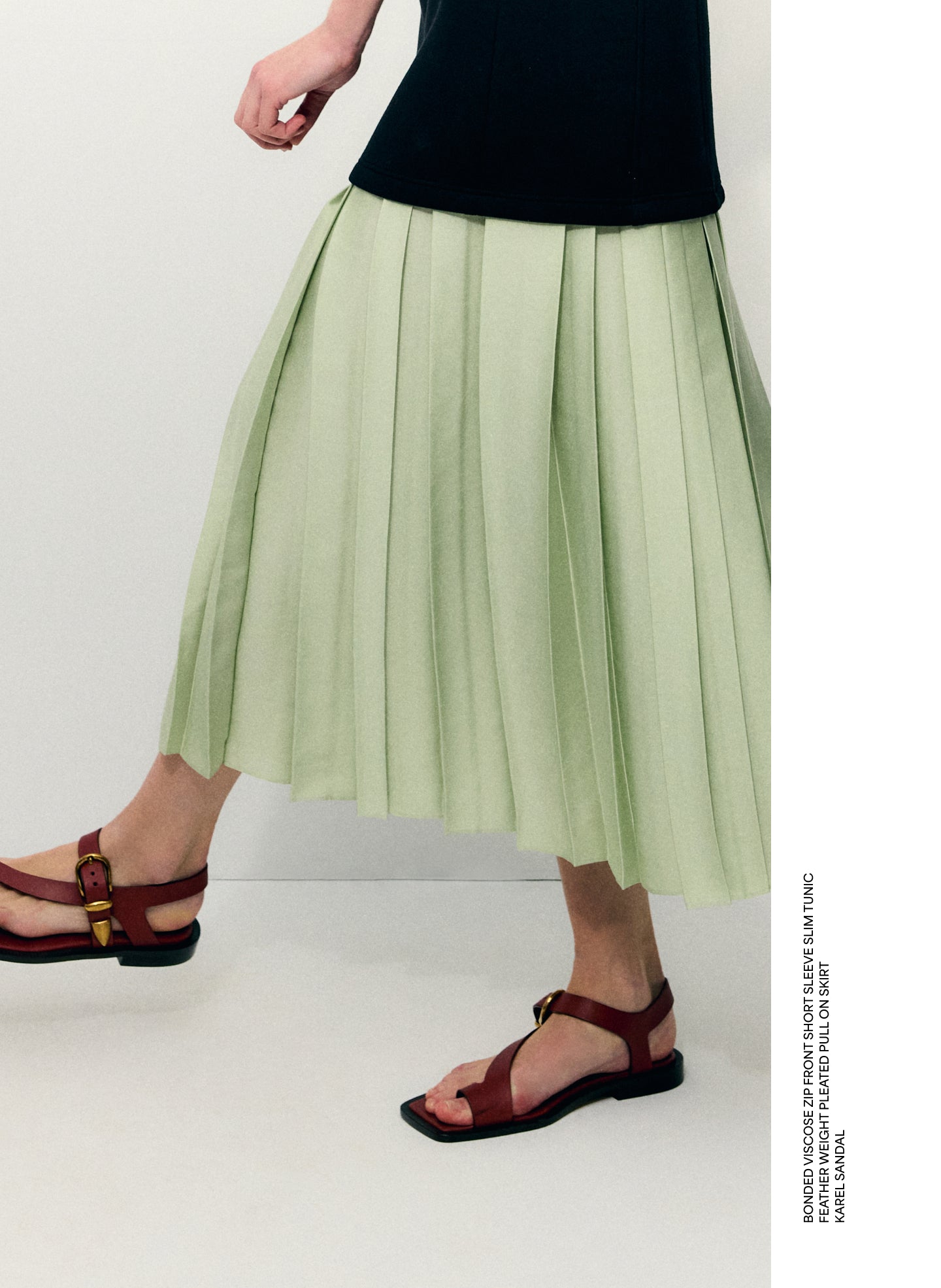 Feather Weight Pleated Pull On Skirt – Tibi Official