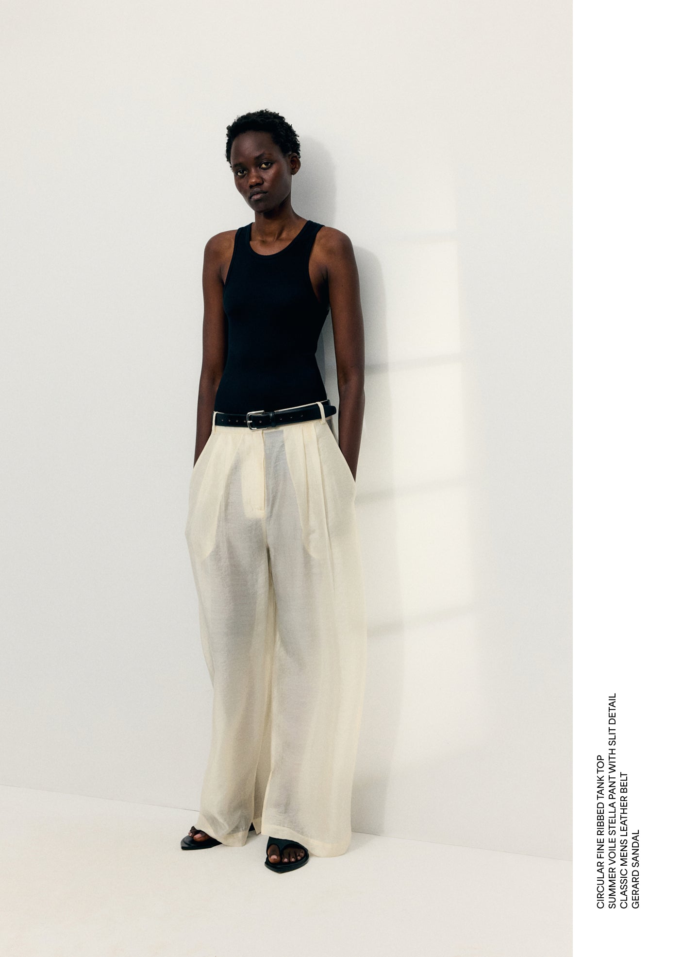 Summer Voile Stella Pant With Slit Detail – Tibi Official