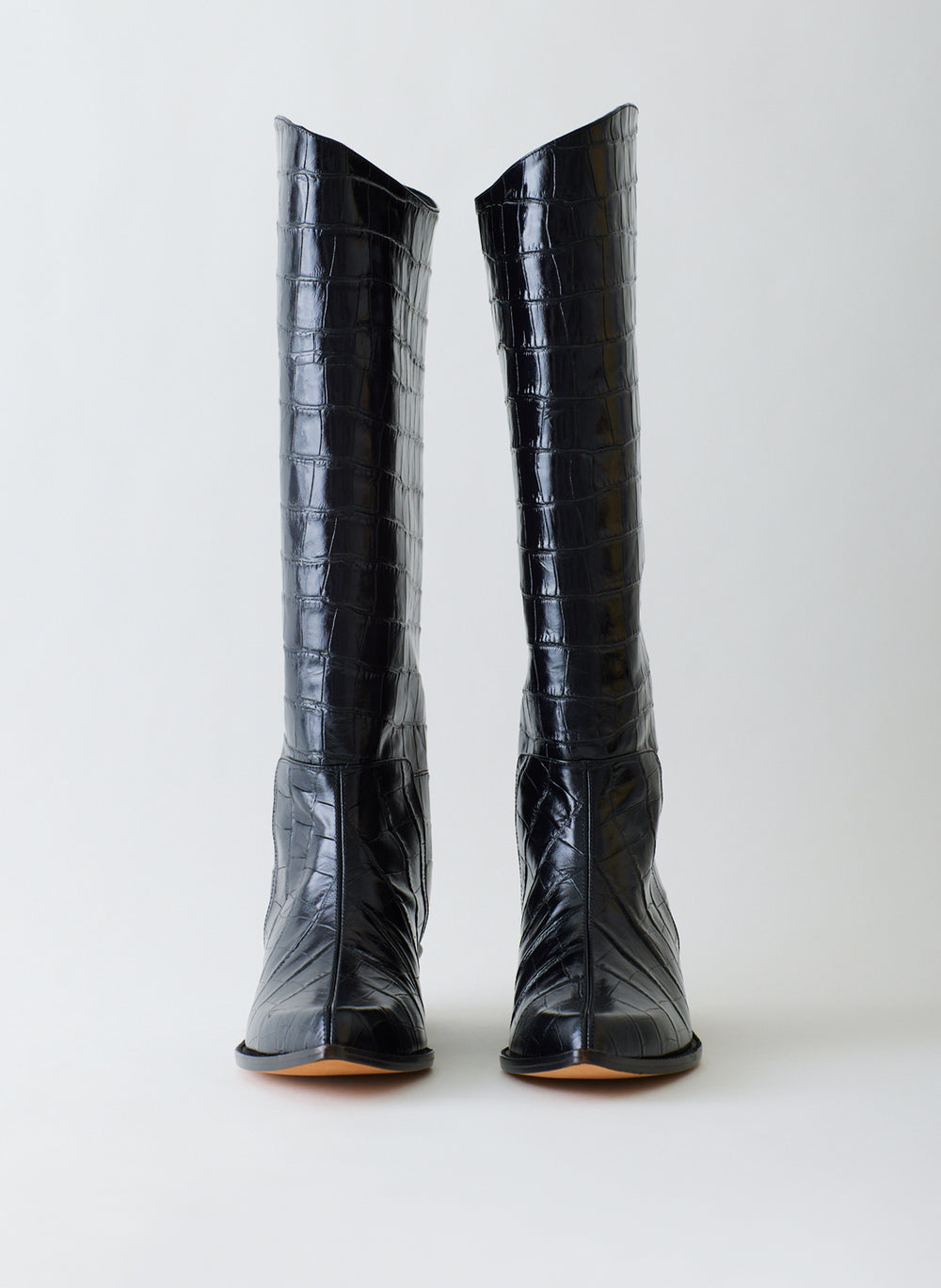 Croc Print Dean Boot – Tibi Official