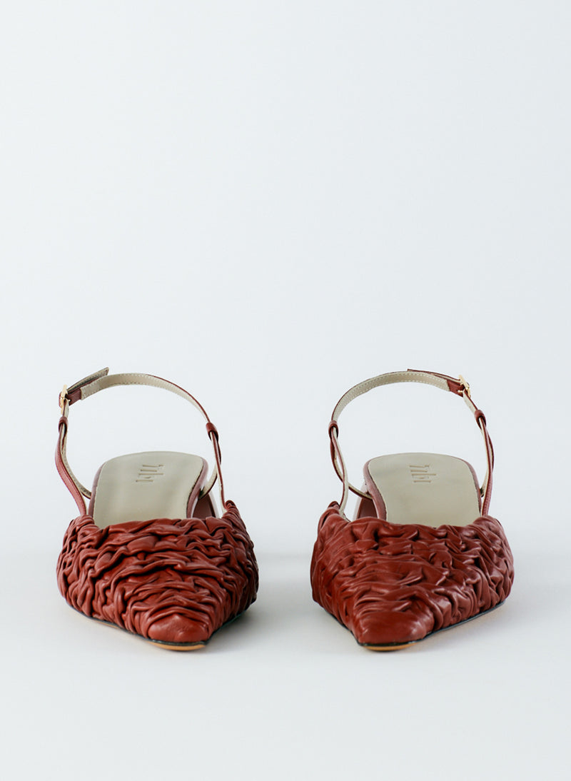 Textured Victor Slingback Red-4