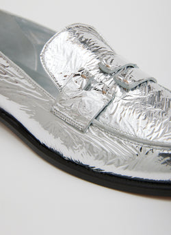 Nacho Metallic Loafer Silver-6