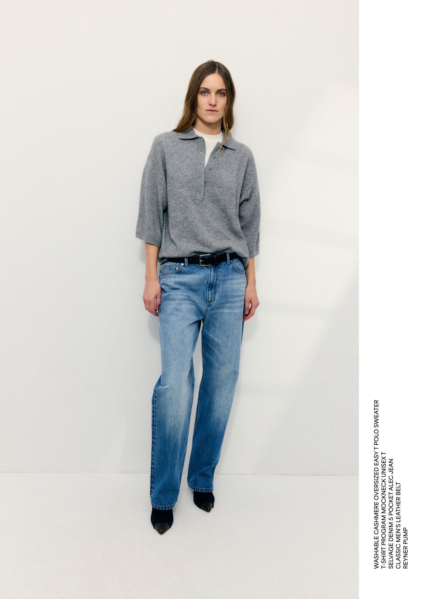Washable Cashmere Oversized Easy Polo – Tibi Official