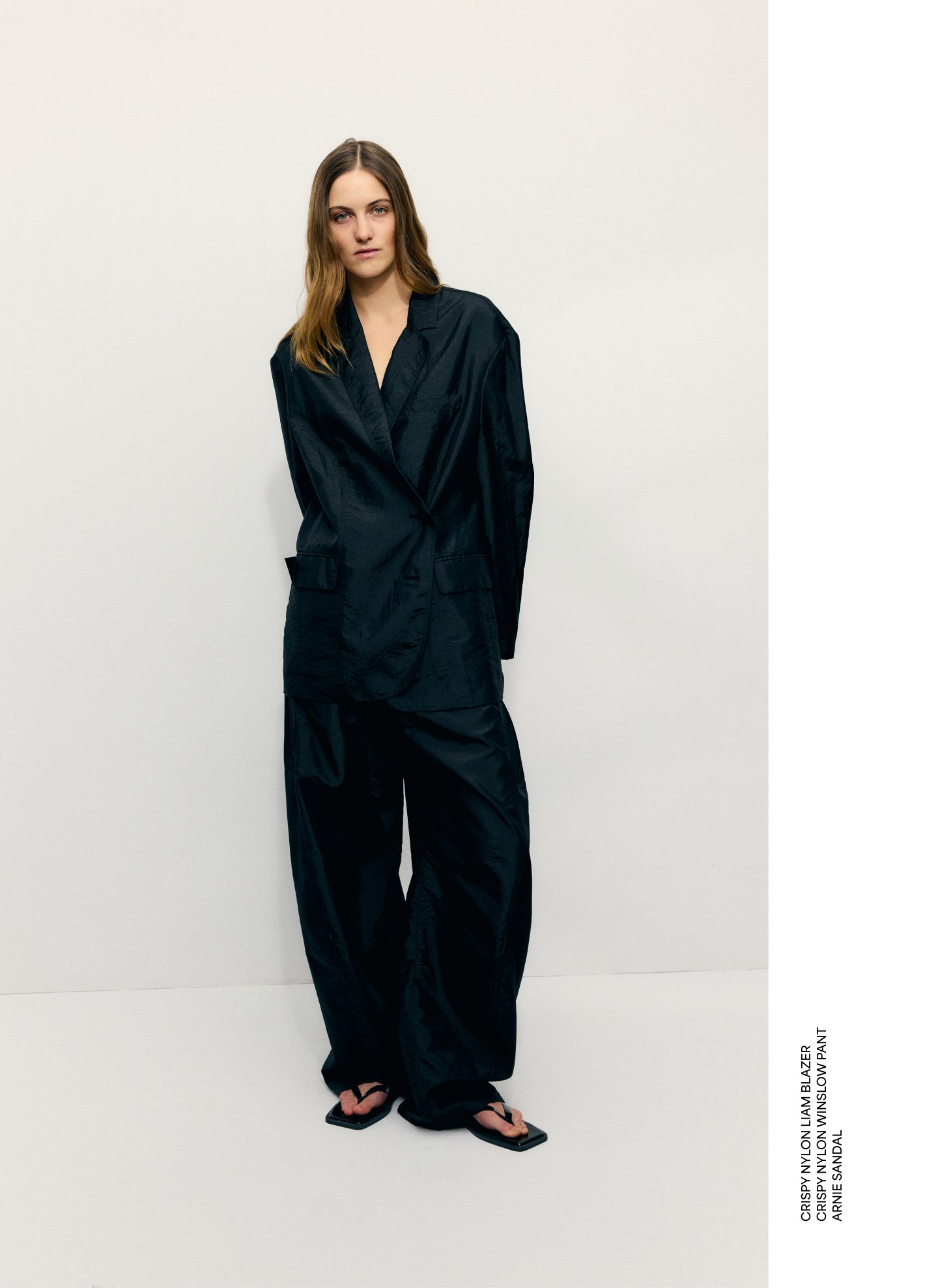 Crispy Nylon Liam Blazer – Tibi Official