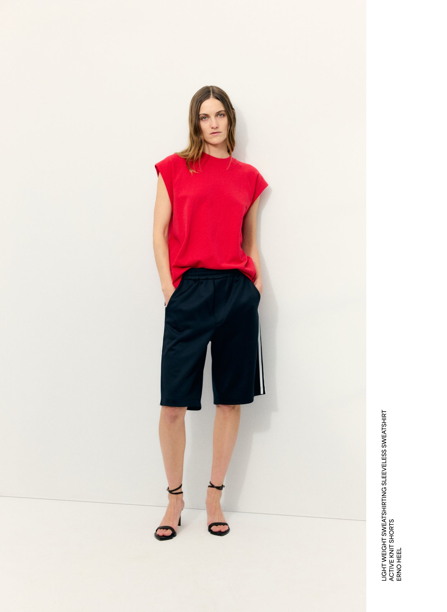 Black Active Knit Short - editorial image on model