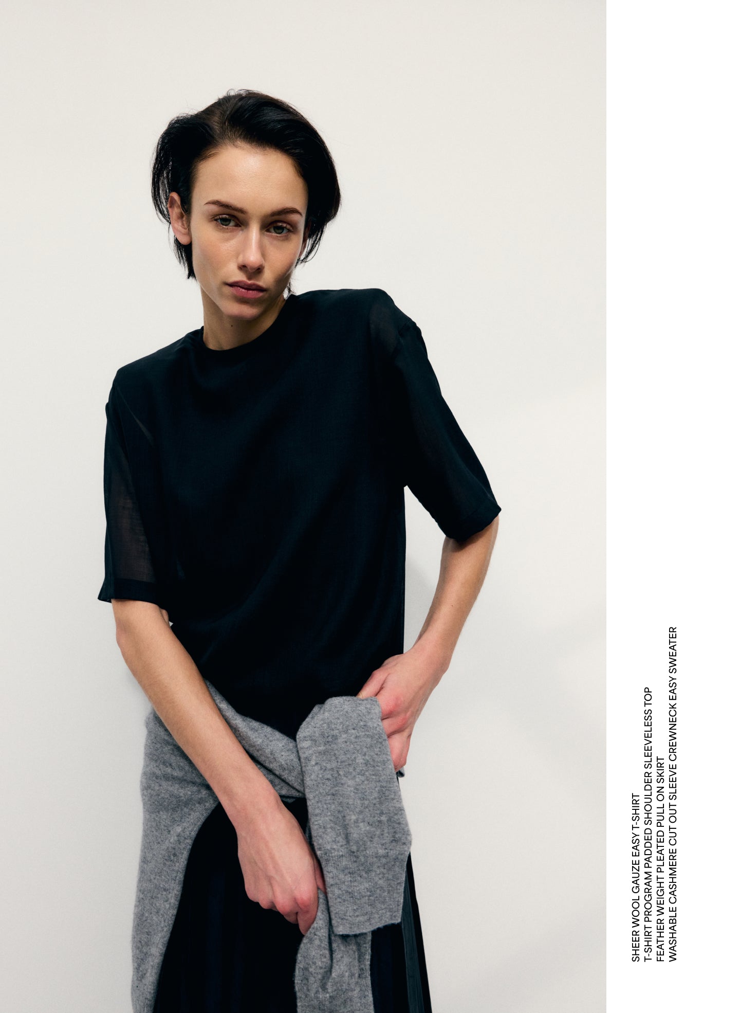 semi-sheer Tシャツ INSPIRE CHIC Men's Long Sleeves Party See Through Sheer T-Shirt