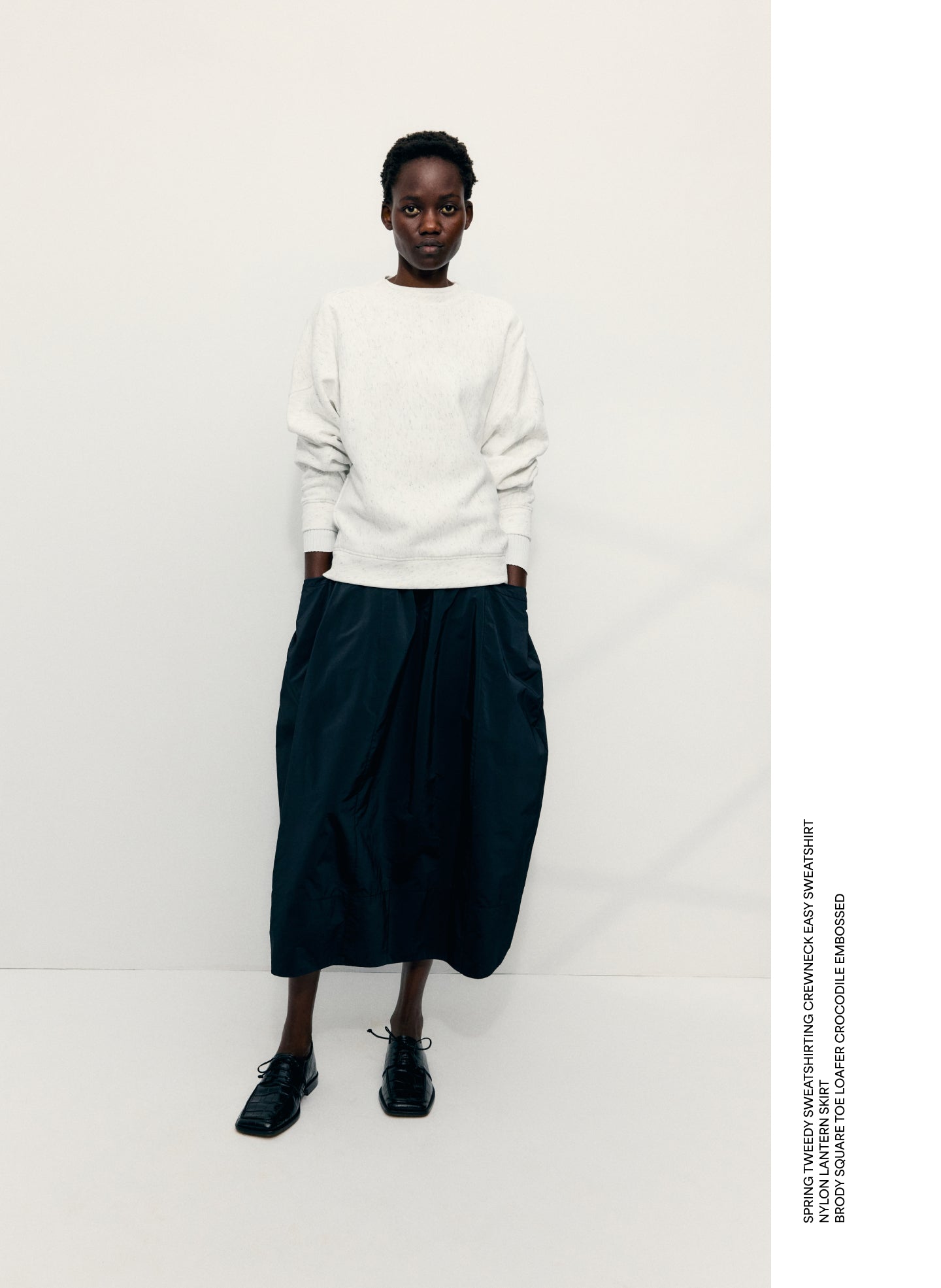 Spring Tweedy Sweatshirting Crewneck Sweatshirt – Tibi Official