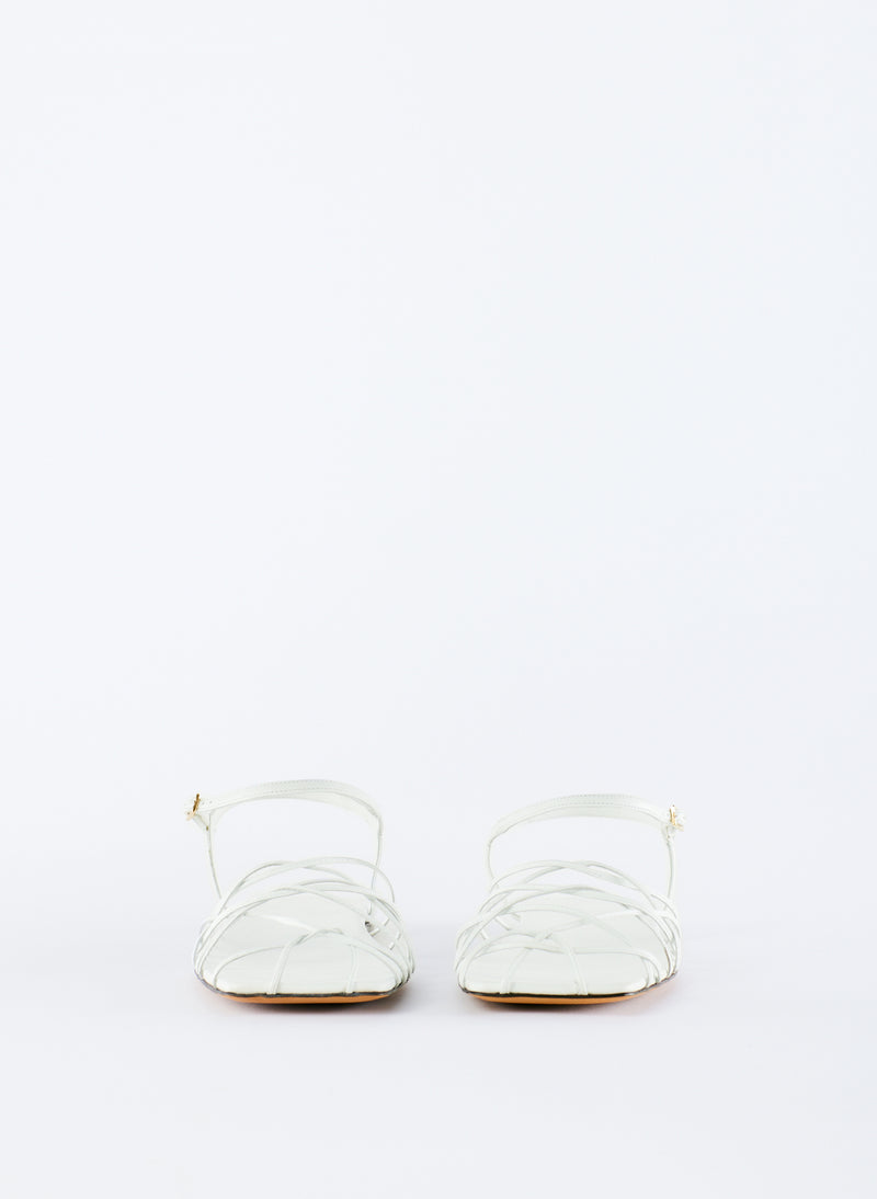 Berneice Kidskin Sandal Optic White-4