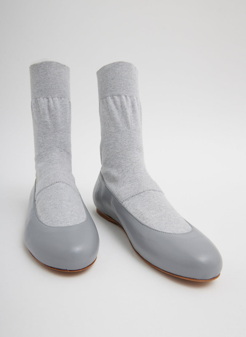 Borg Sock Shoe Grey-3