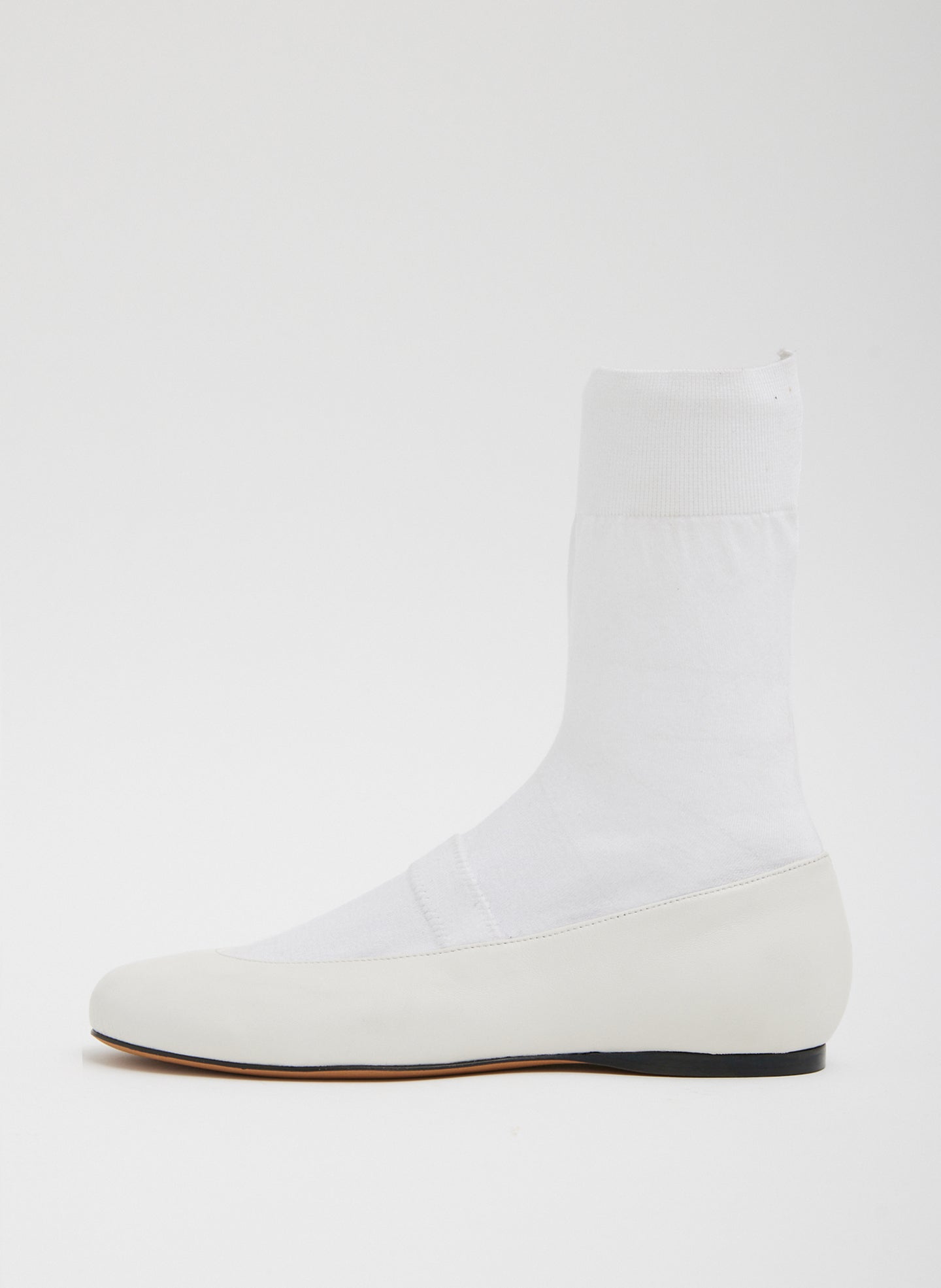 Borg Sock Shoe - Optic White-1