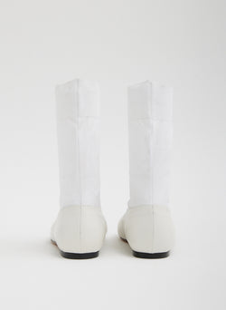 Borg Sock Shoe Optic White-5