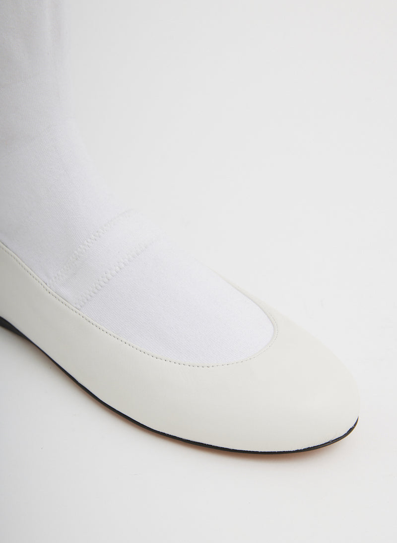 Borg Sock Shoe Optic White-6
