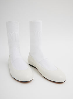 Borg Sock Shoe Optic White-3