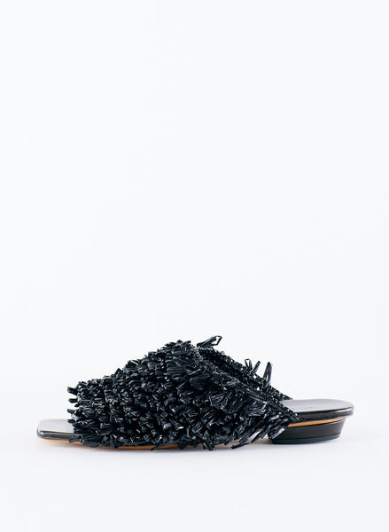 Woodward Raffia Flat – Tibi Official