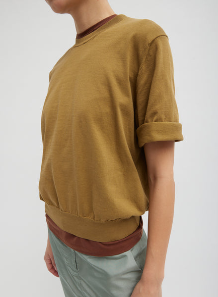 Super Fine Gauge Perfect Short Sleeve Men's Pullover – Tibi Official