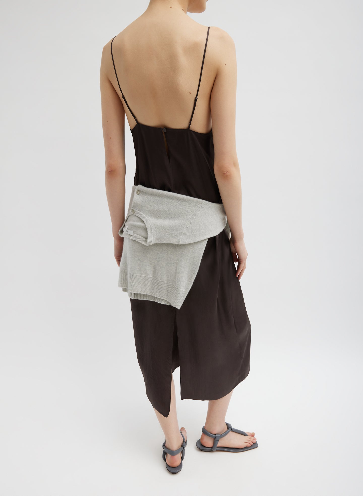 tibi brown slip dress The Slip Dress Tibi Official