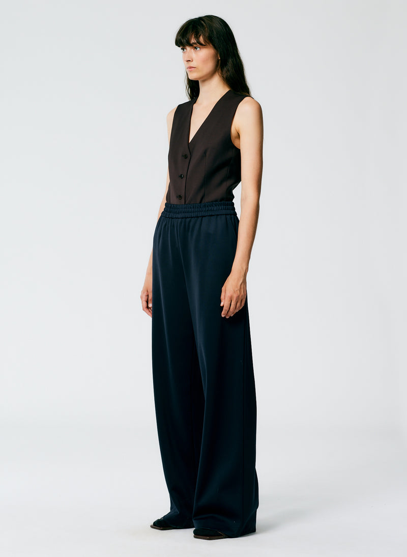 Active Knit Wide Leg Pull On Pant – Tibi Official