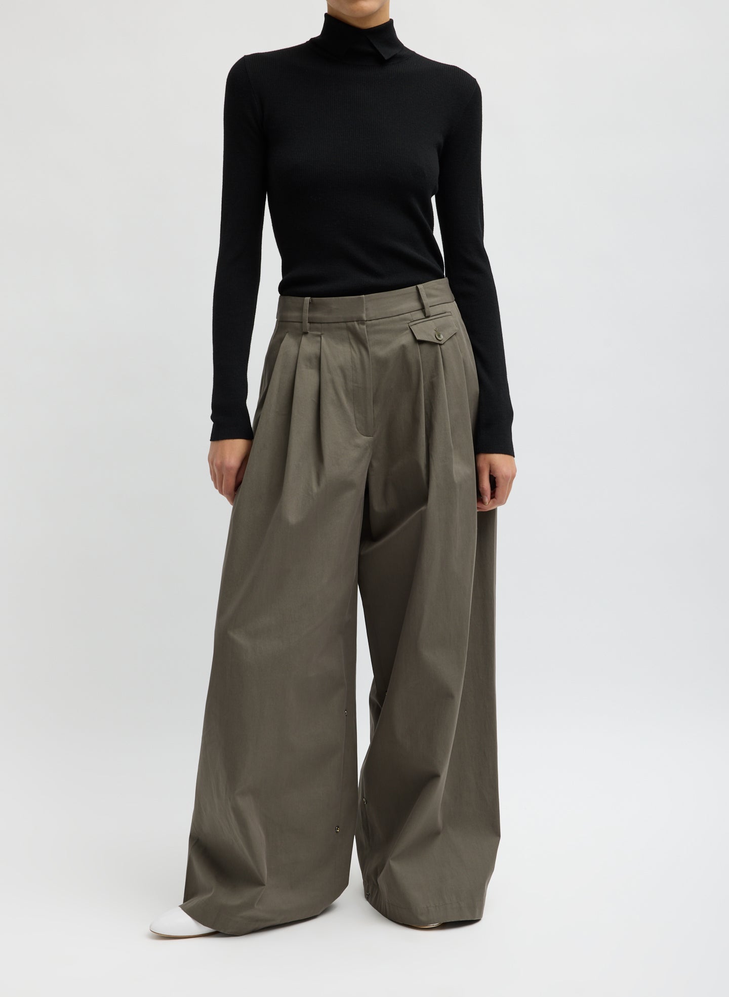 Bio Twill Triple Pleat Pant – Tibi Official