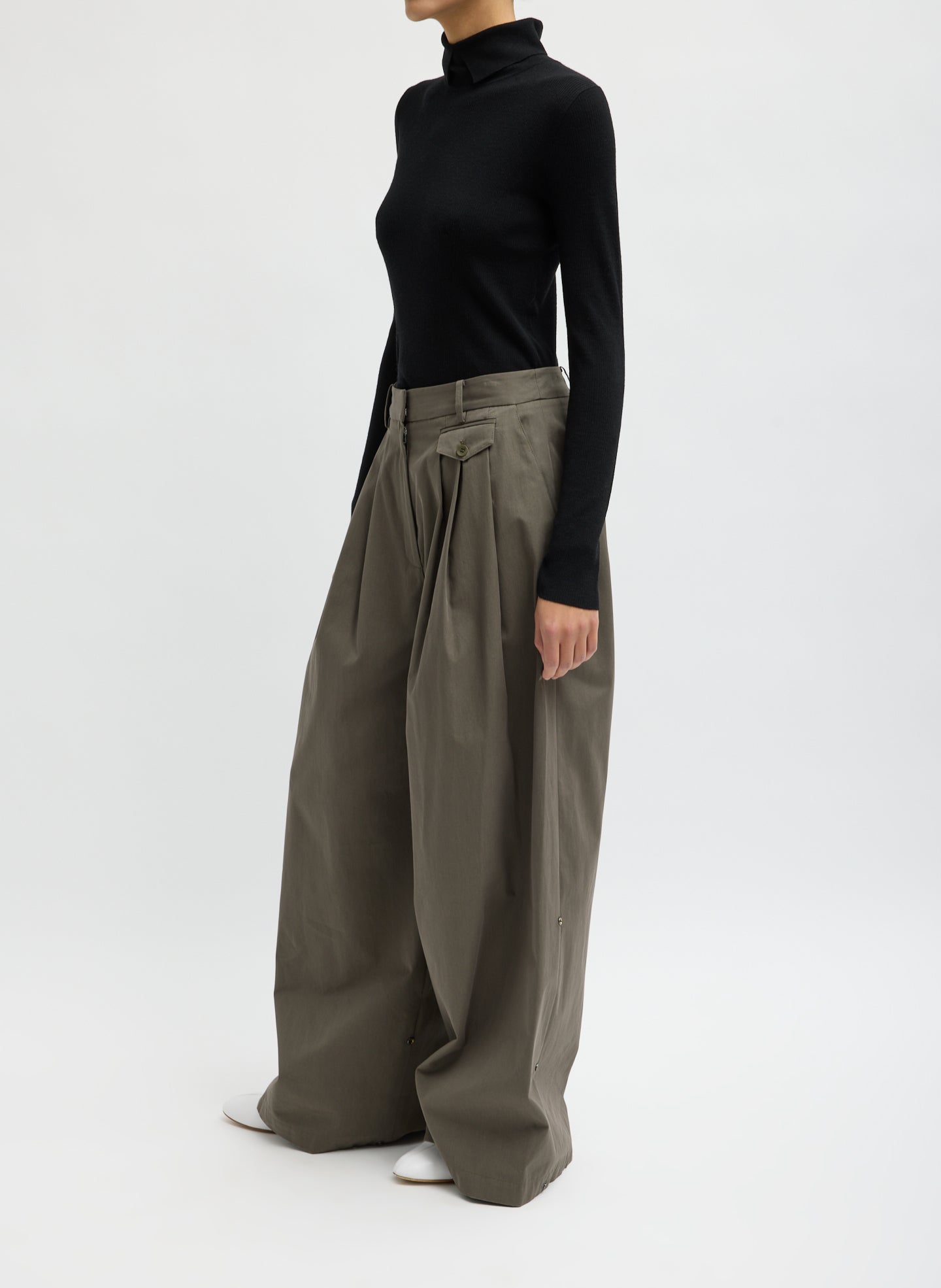 Bio Twill Triple Pleat Pant – Tibi Official