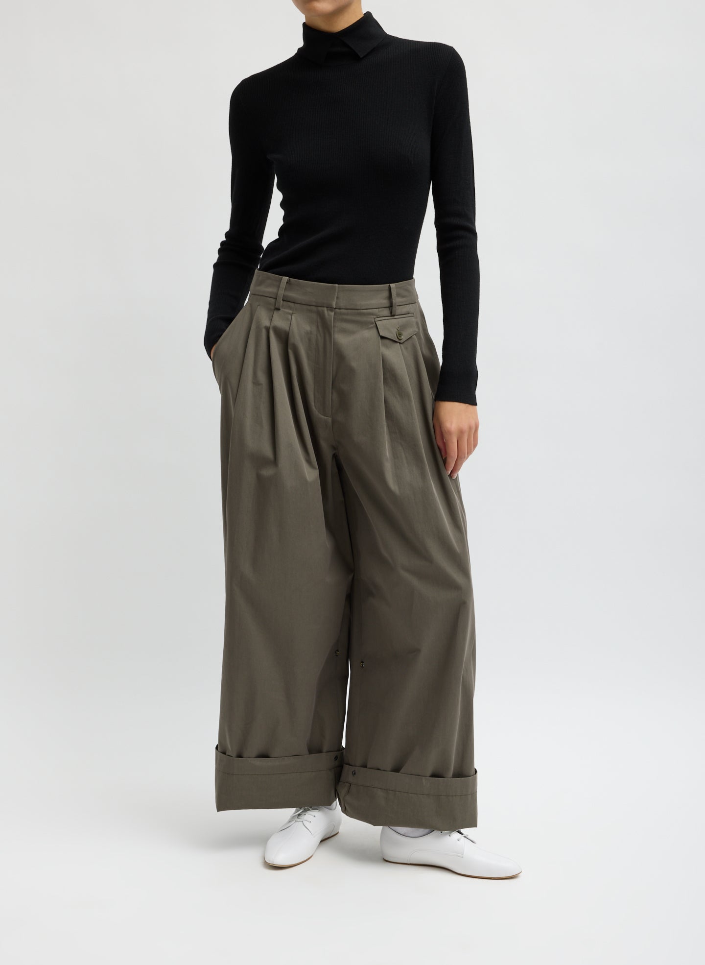 Bio Twill Triple Pleat Pant – Tibi Official
