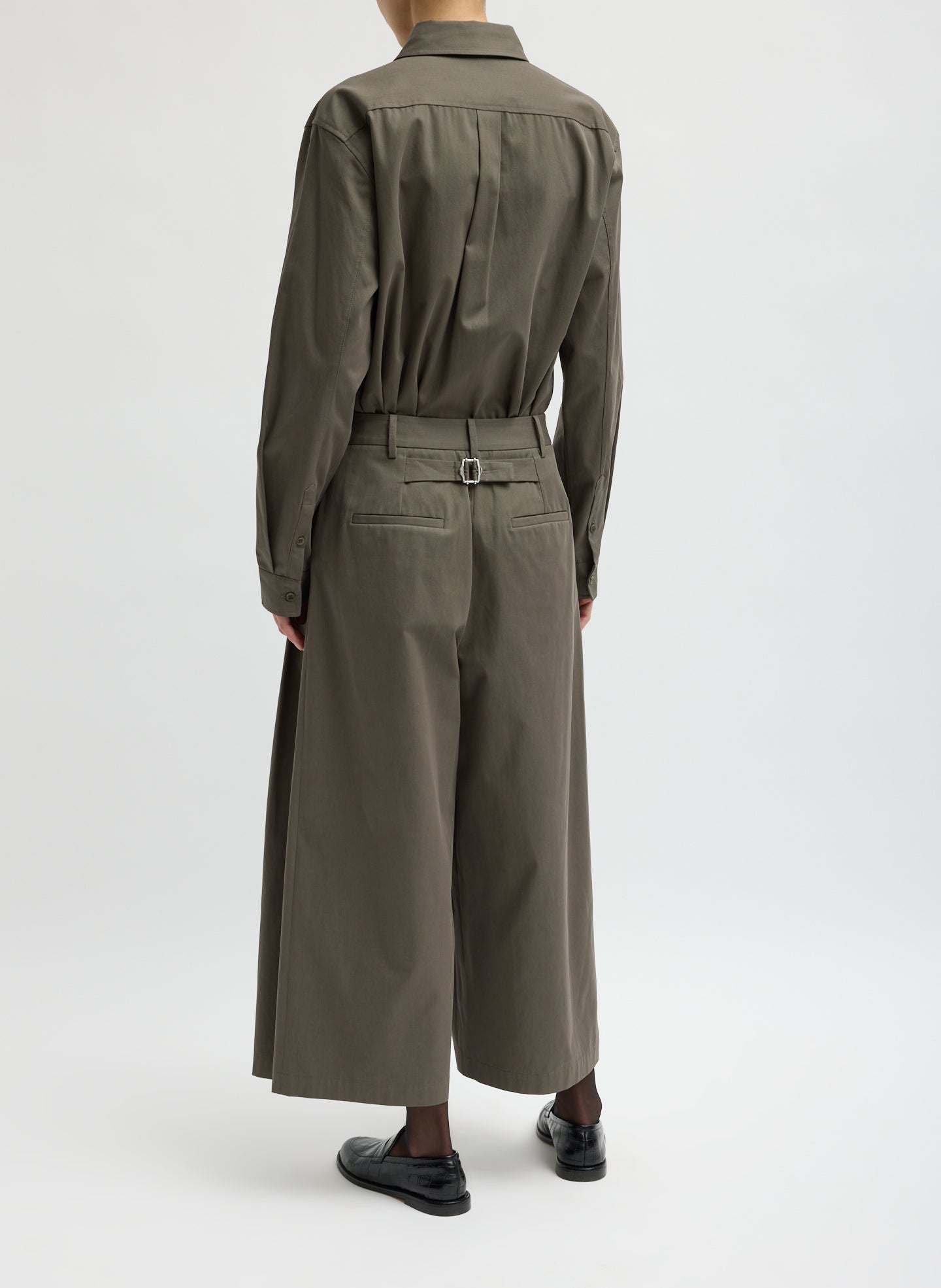 Bio Twill Triple Pleat Cropped Pant – Tibi Official