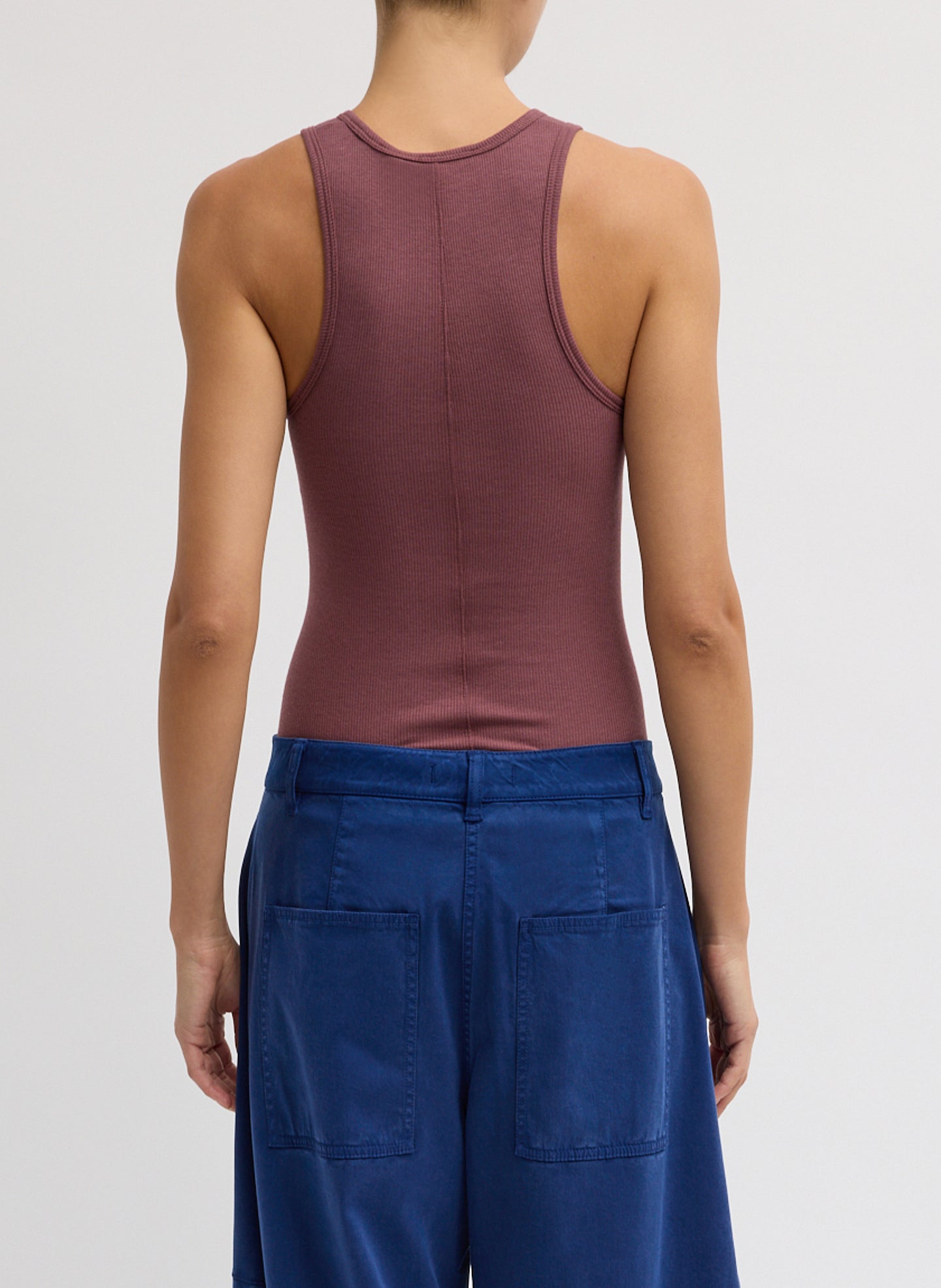 Circular Fine Rib T-Shirt Tank – Tibi Official