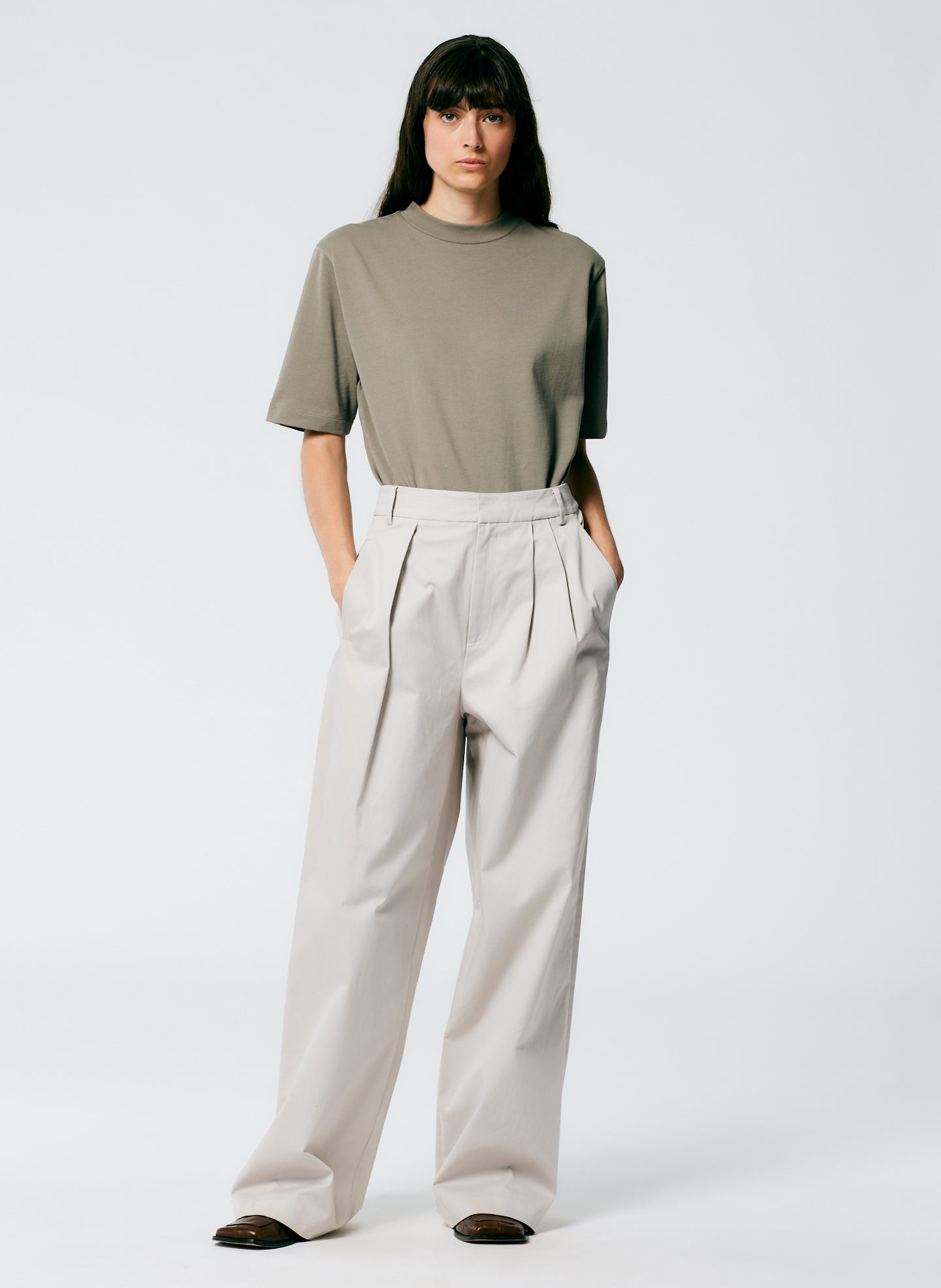 Chino Stella Pant - Stone-1