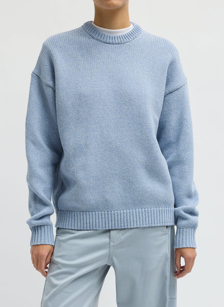 Cotton Wool Crewneck Easy Pullover – Tibi Official