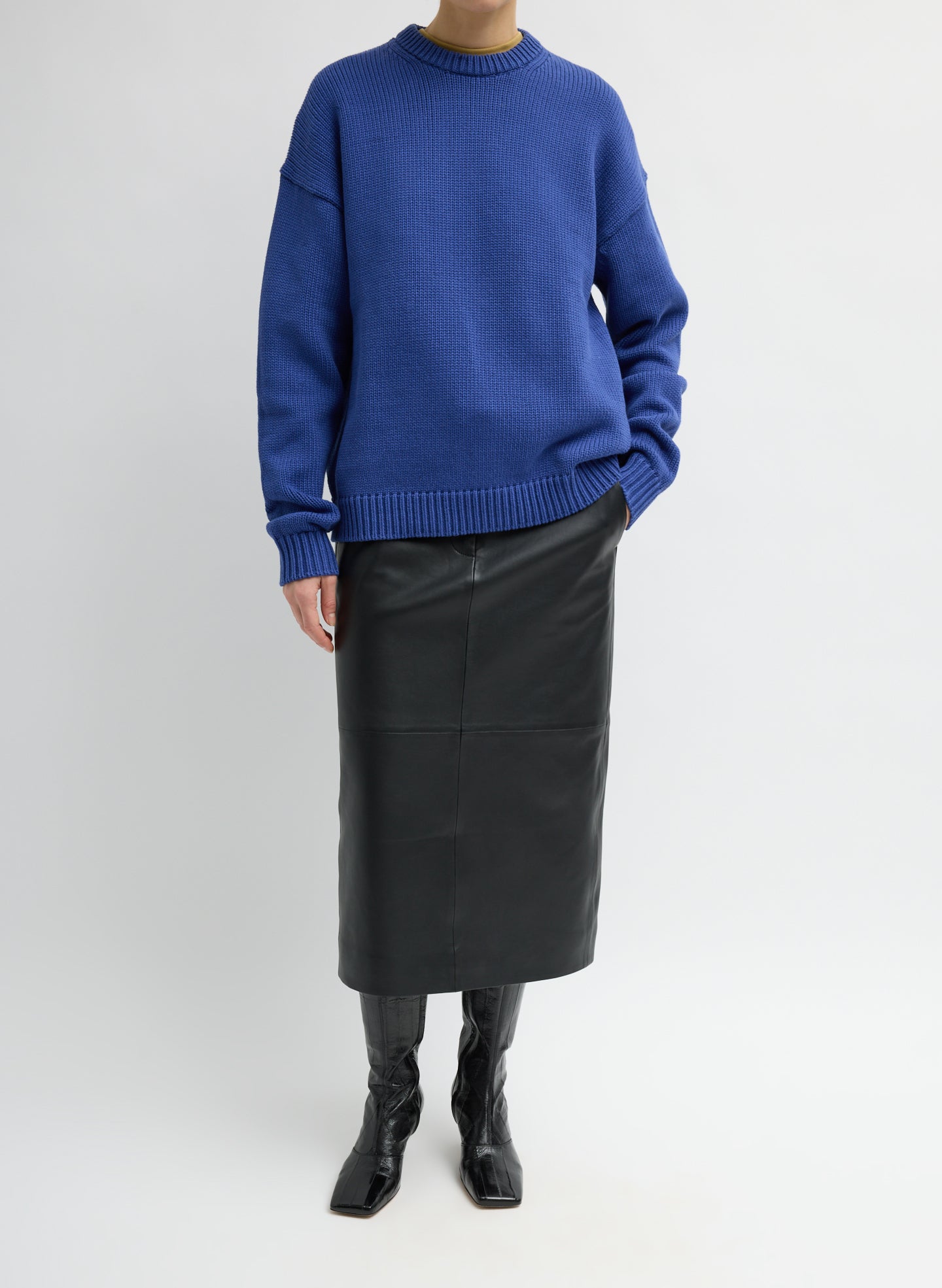 Cotton Wool Crewneck Easy Pullover – Tibi Official