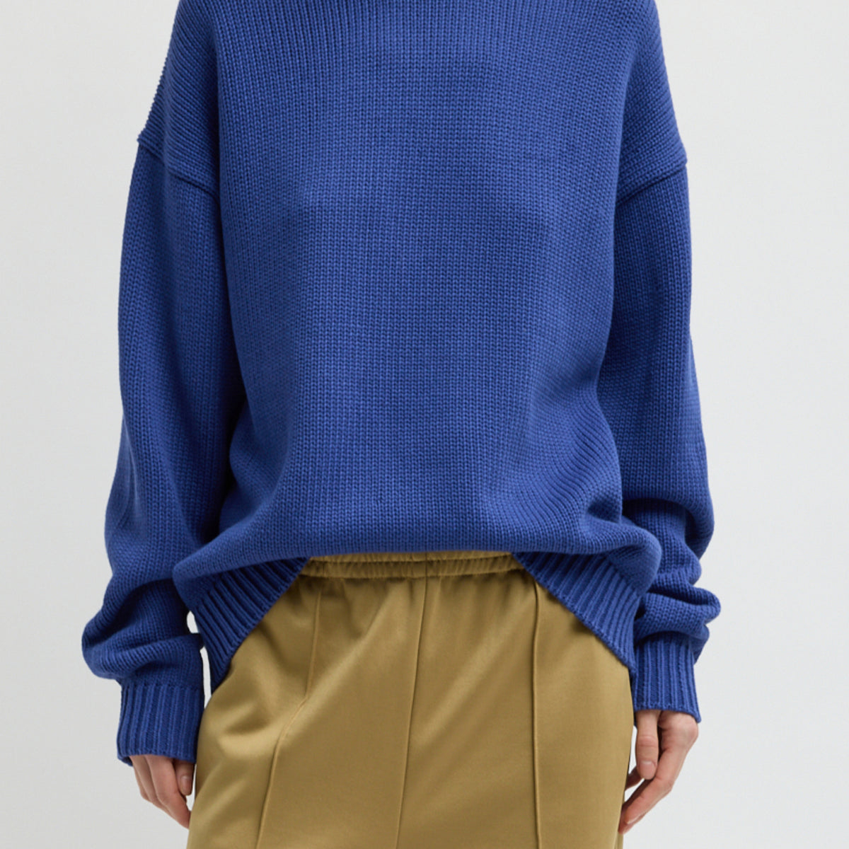 Cotton Wool Crewneck Easy Pullover – Tibi Official