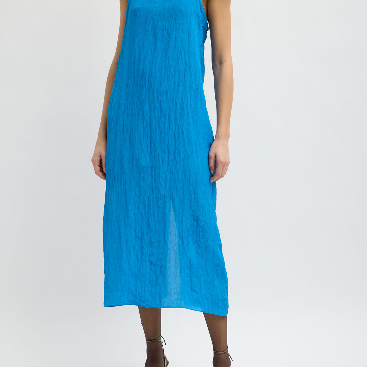 The Crinkle Slip Dress – Tibi Official