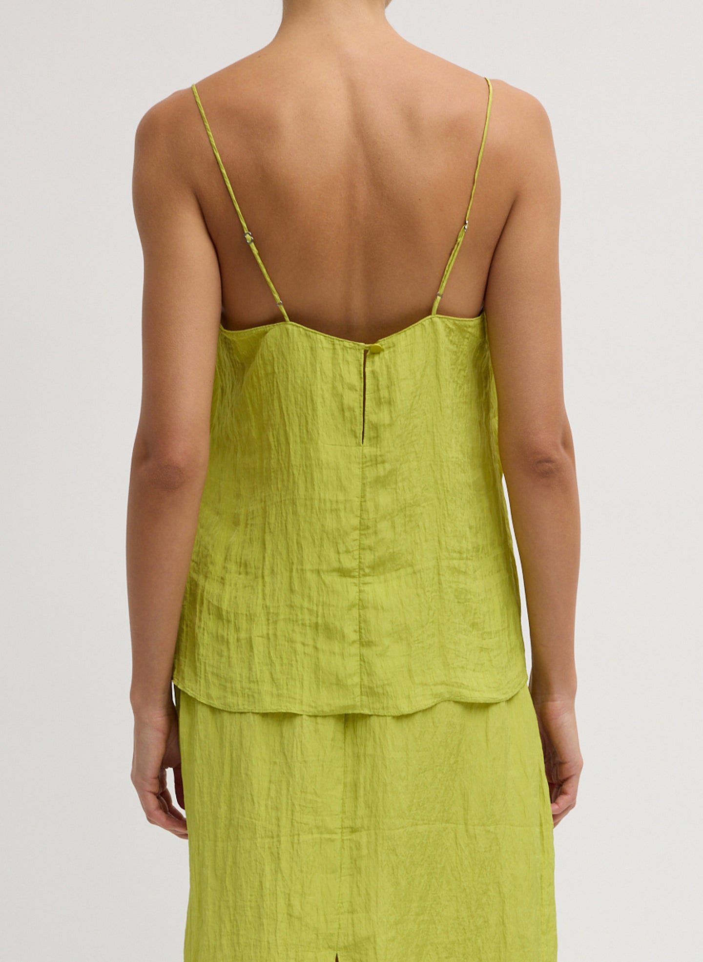 The Crinkle Slip Cami Pea Pod / 00 / T000CP7933
