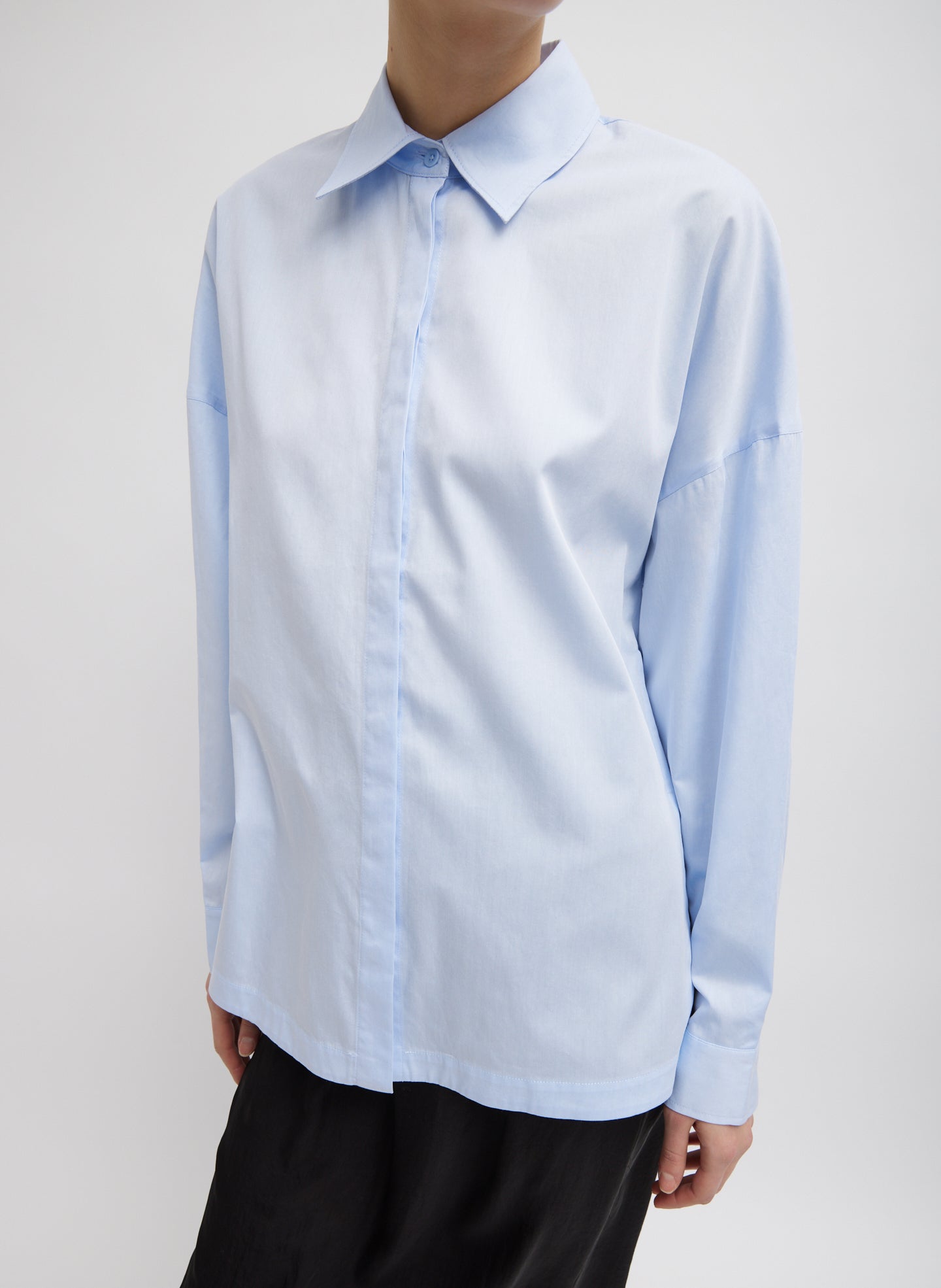 Gabe Oversized Shirt - Blue-2