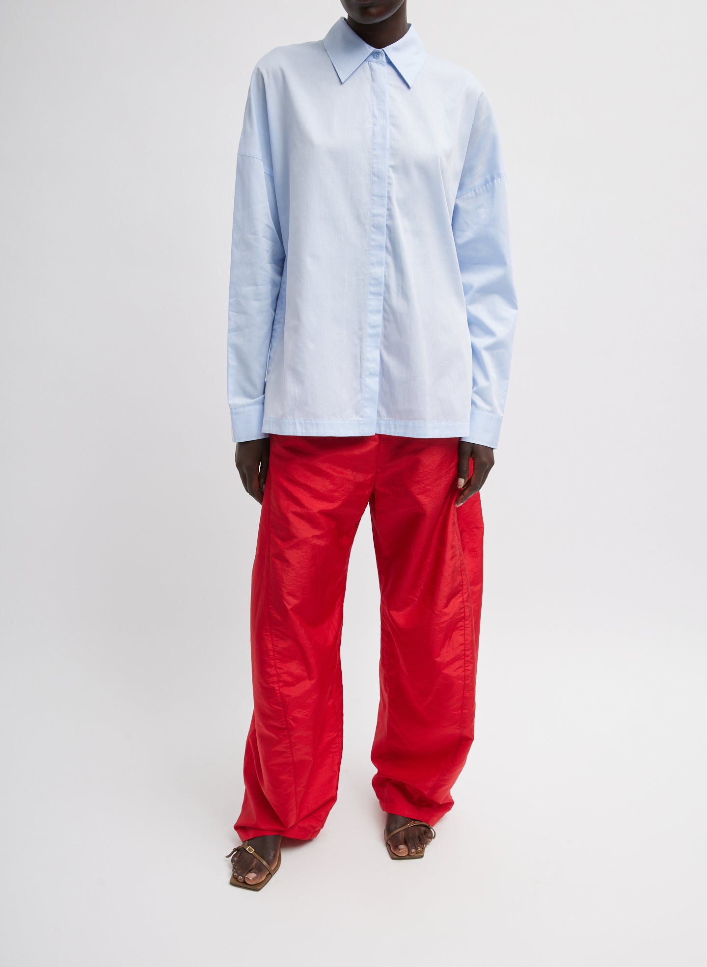 Gabe Oversized Shirt - Blue-1