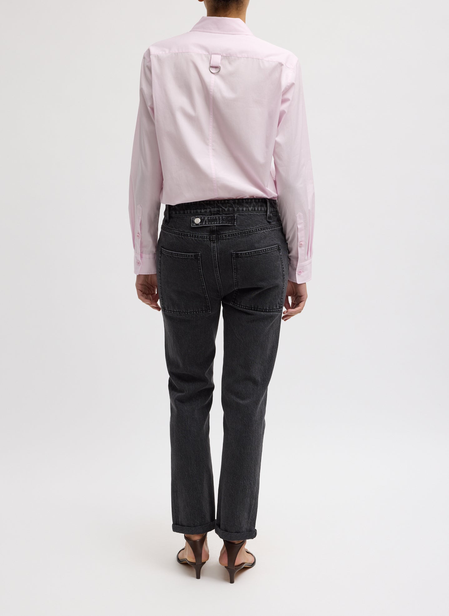 Black Denim Willem Jean - slim fit jean, back view on model