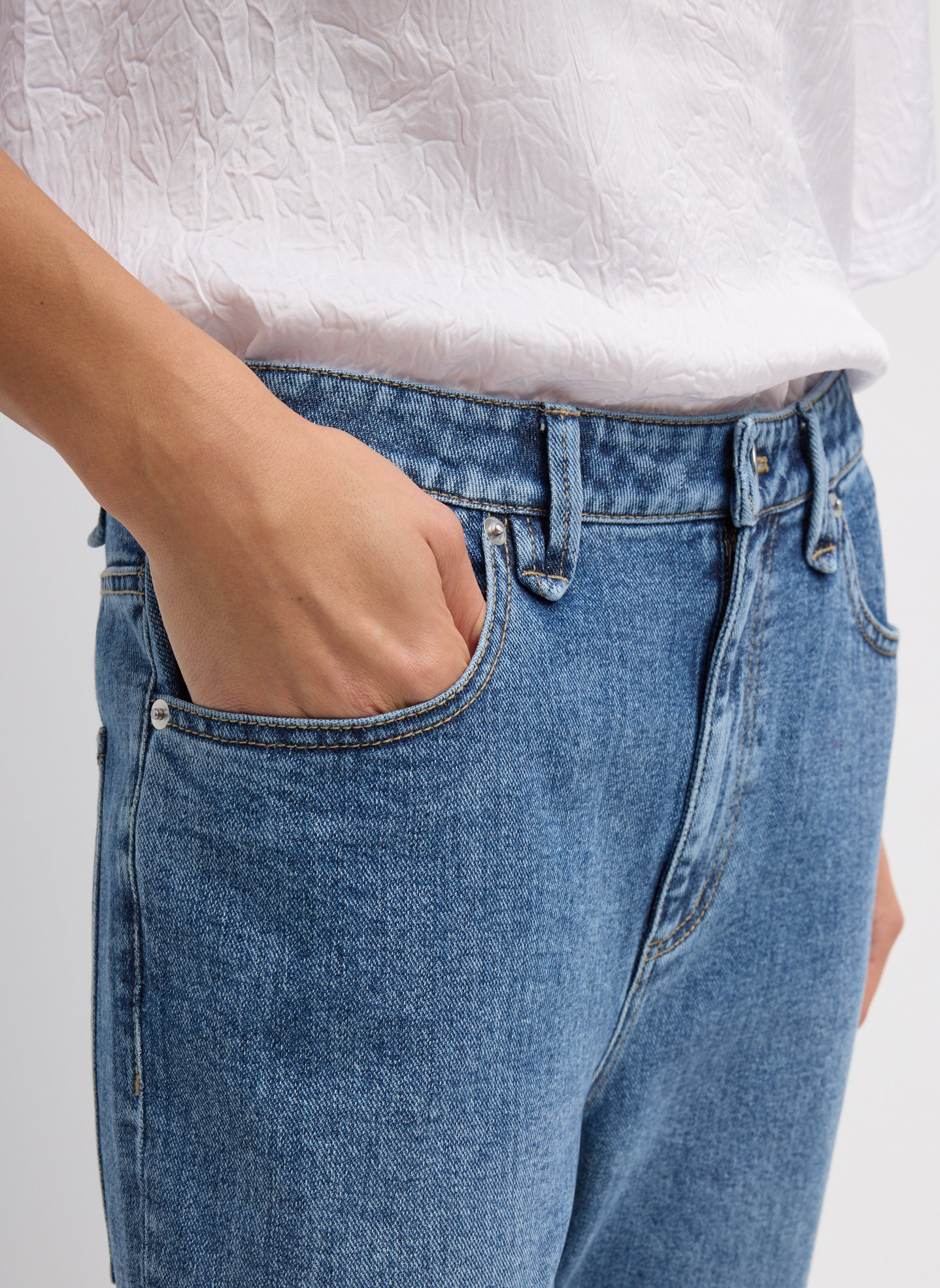 Classic Wash Denim Willem Jean – Tibi Official