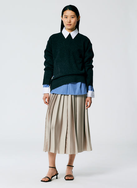 Feather Weight Pleated Pull On Skirt – Tibi Official