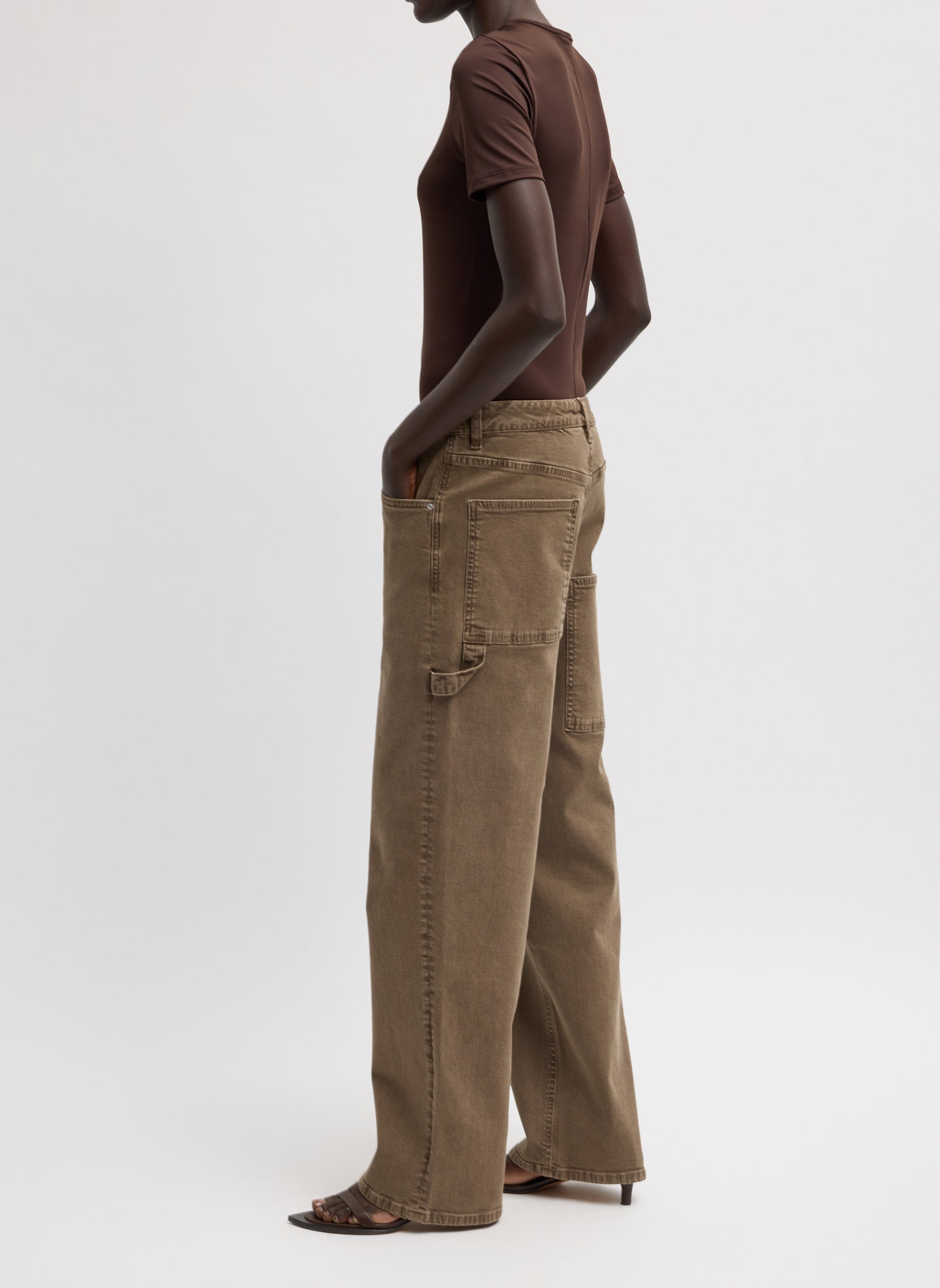 Garment Wash Stretch Twill Slouchy Carpenter Jean – Tibi Official