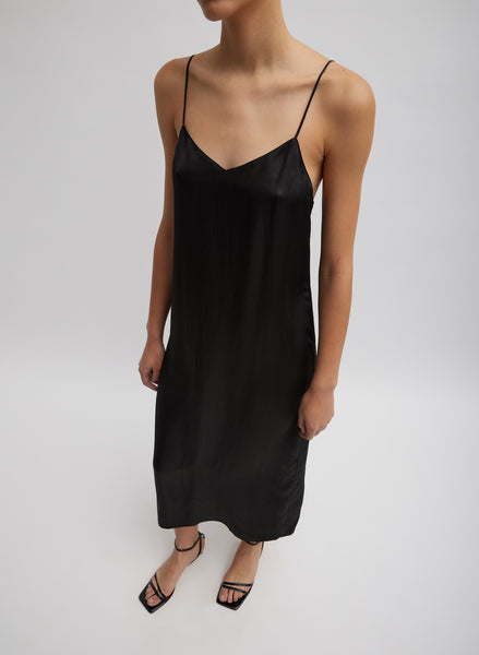 tibi brown slip dress 4-Ply Silk Slip Dress