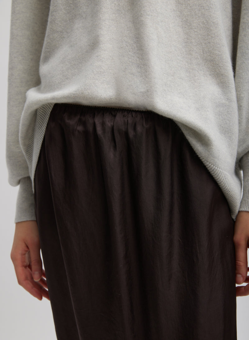 The Slip Skirt Brown-3