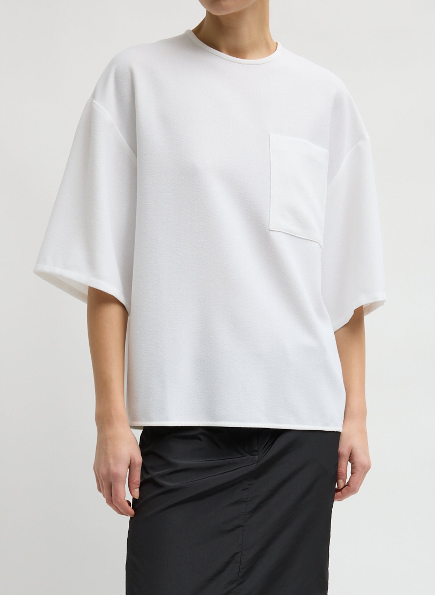 Mica Crepe Easy T-Shirt – Tibi Official